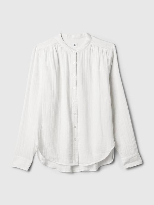 Crinkle Gauze Shirt Product Image