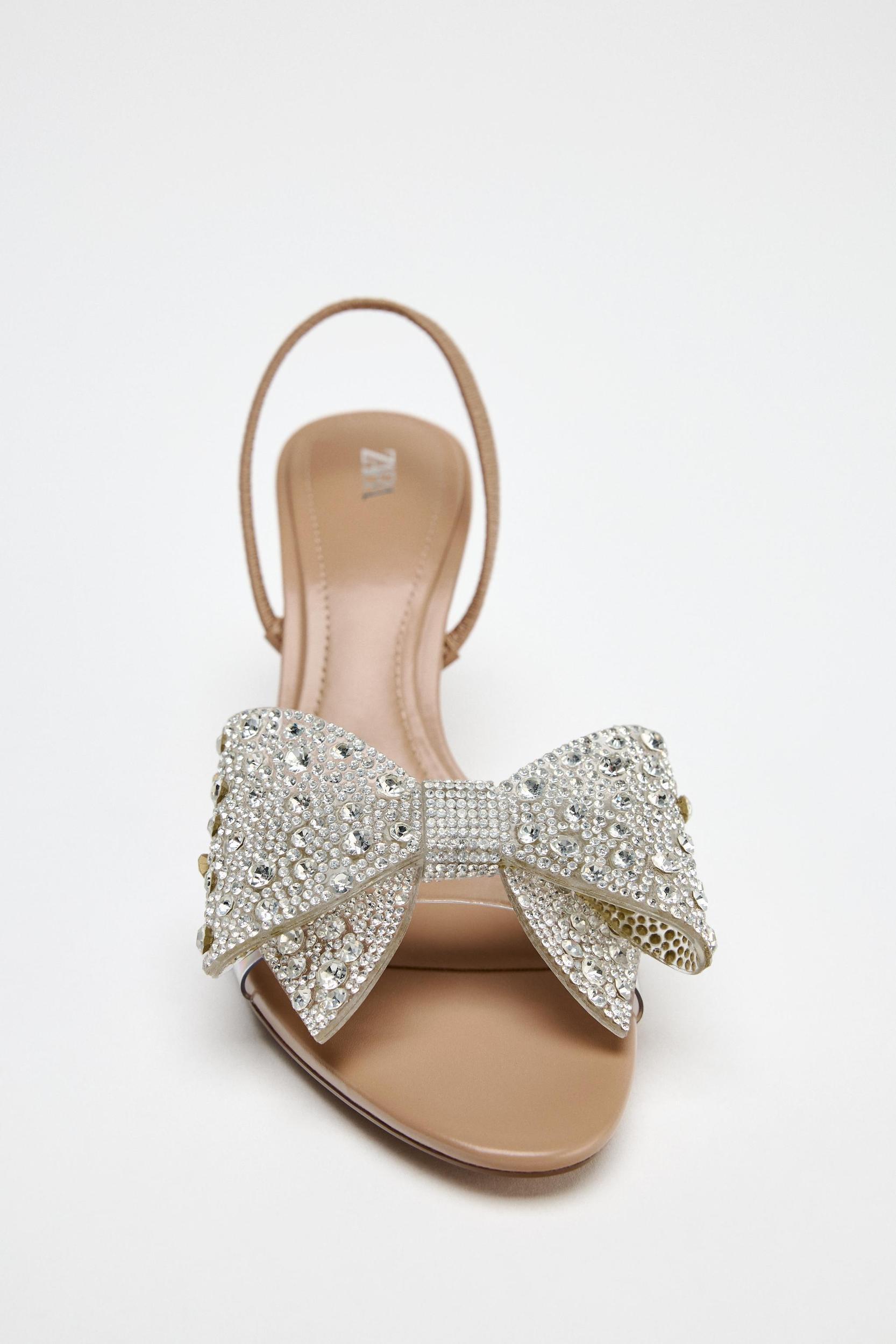 SPARKLY MAXI BOW SANDALS Product Image