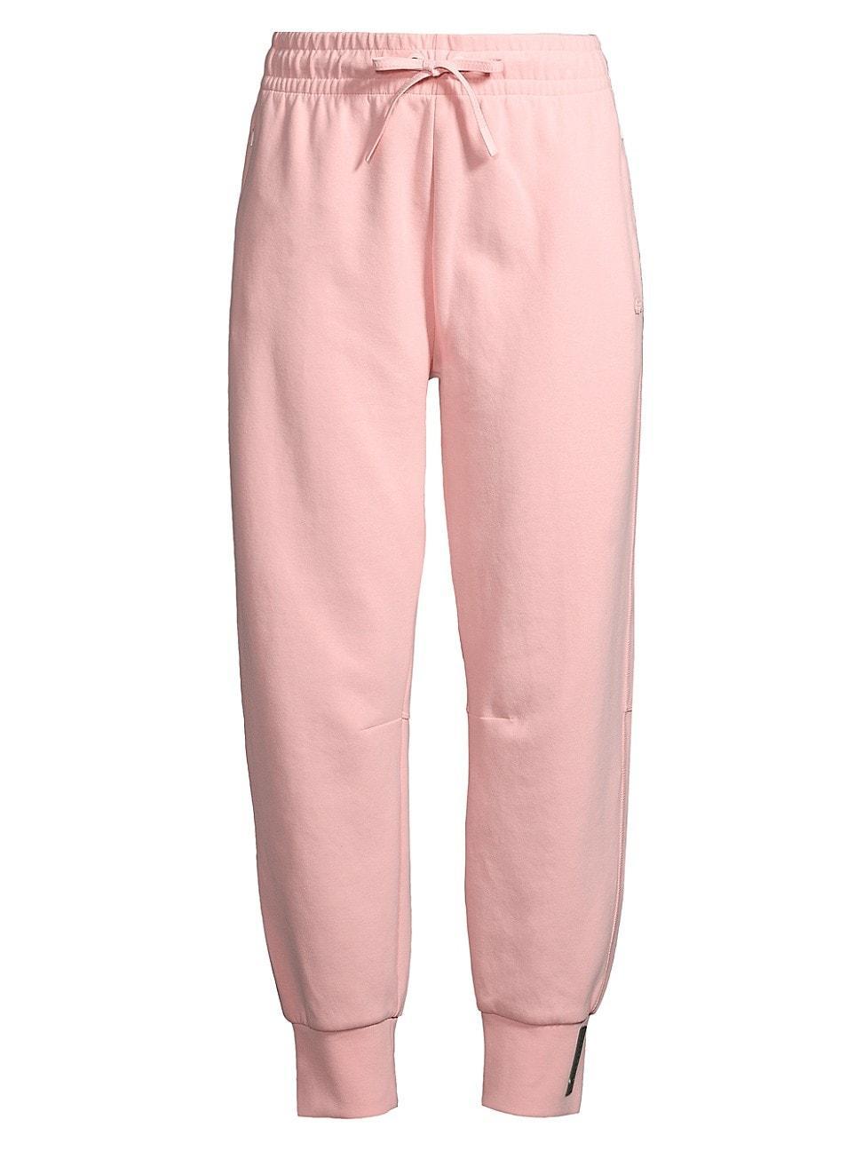 Womens Ankle-Crop Double-Fleece Joggers Product Image
