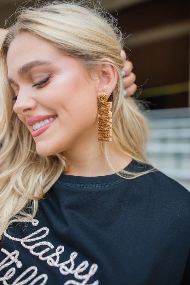 Gold Touch Down Earrings FINAL SALE Product Image