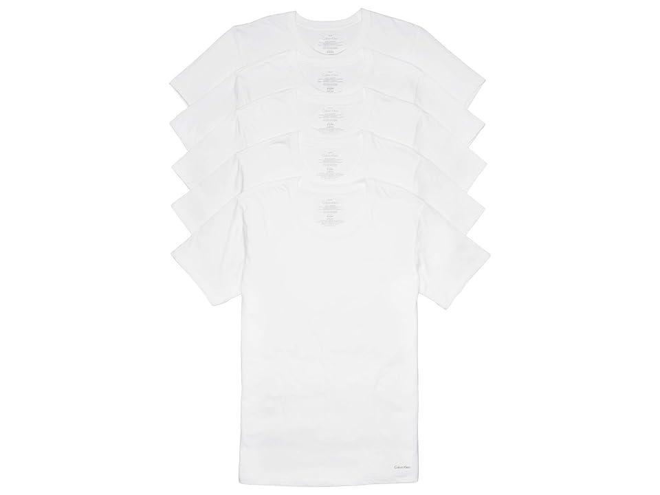 Calvin Klein Underwear Cotton Classics Crew Neck 5-Pack Men's Clothing Product Image