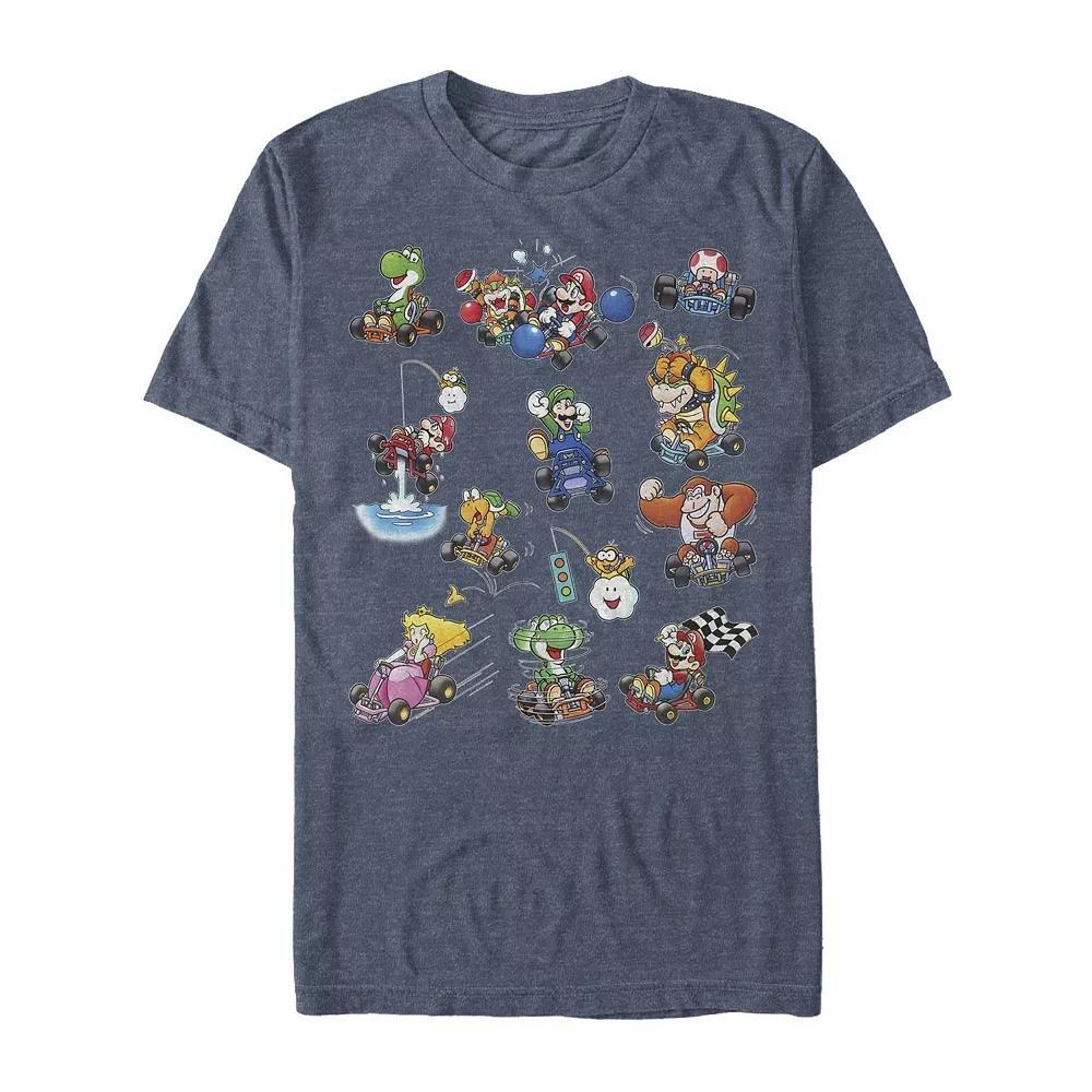 Men's Irish Mario Kart Clashing Battles Tee, Size: Medium, Navy Grey Product Image