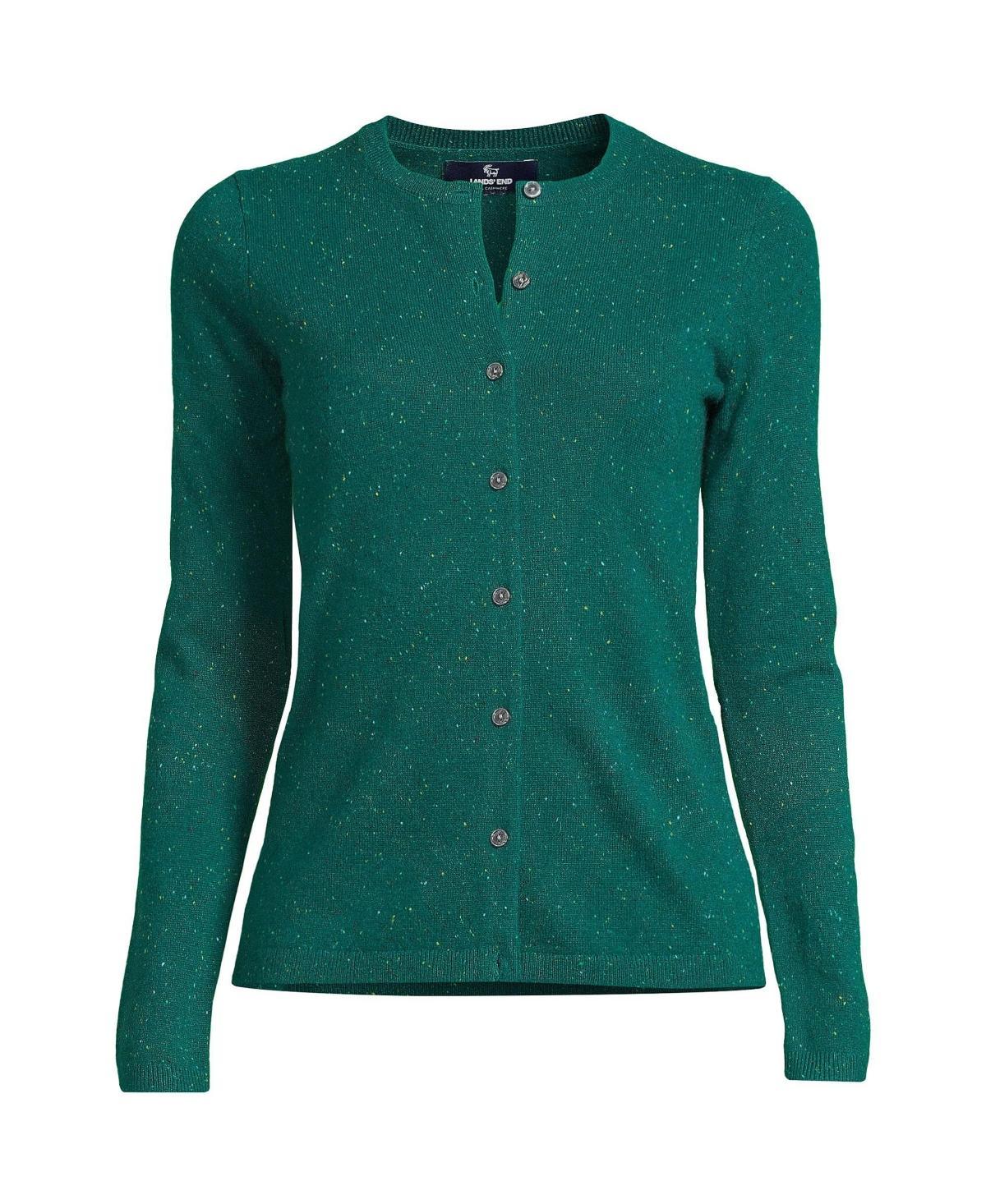 Women's Lands' End Classic Cashmere Cardigan Sweater, Size: Small, Deep  Blue Product Image