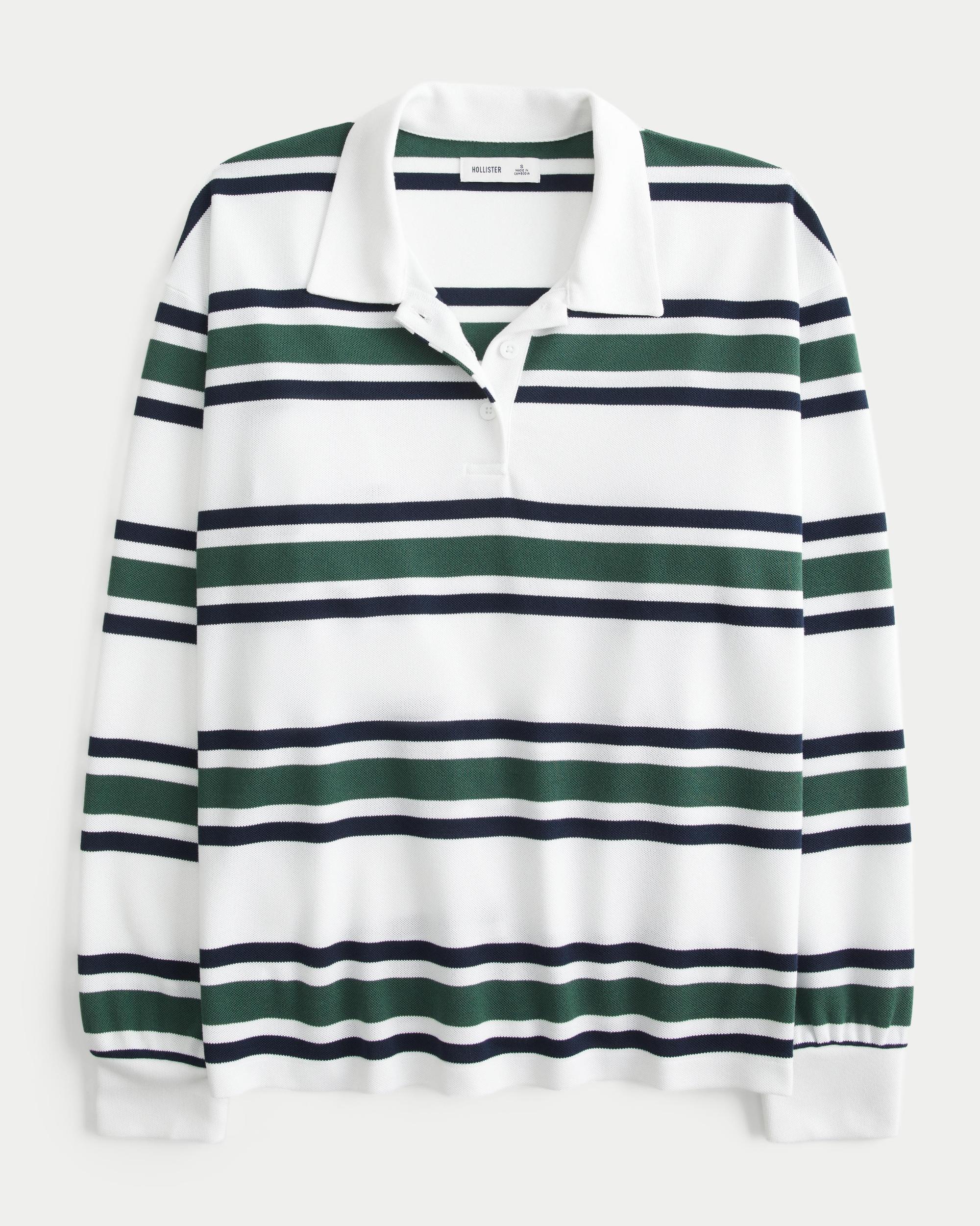Easy Long-Sleeve Rugby Polo Product Image