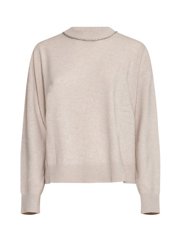 Mens Wells Cashmere and Silk Knit Crewneck Sweater Product Image