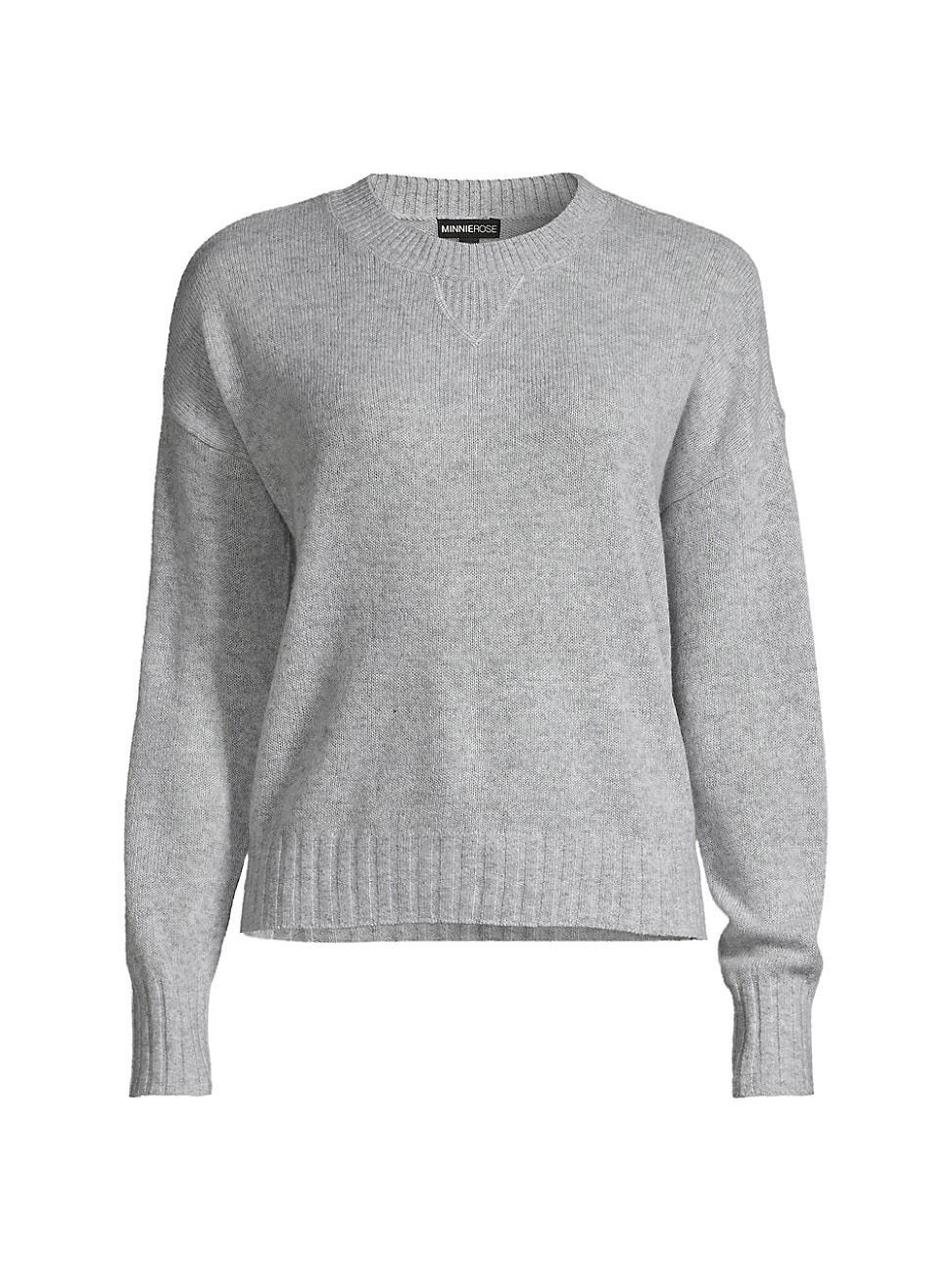 Womens Cashmere Crewneck Sweater Product Image