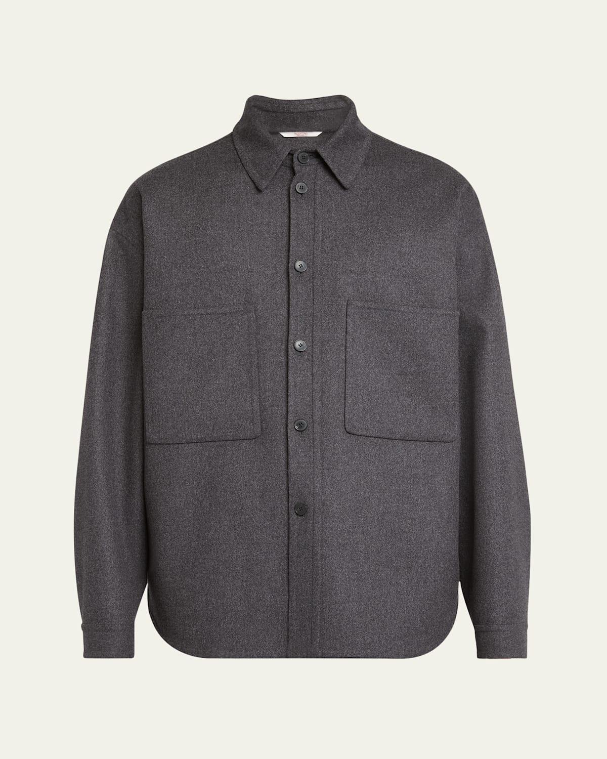 Men's Wool Felt Overshirt Product Image