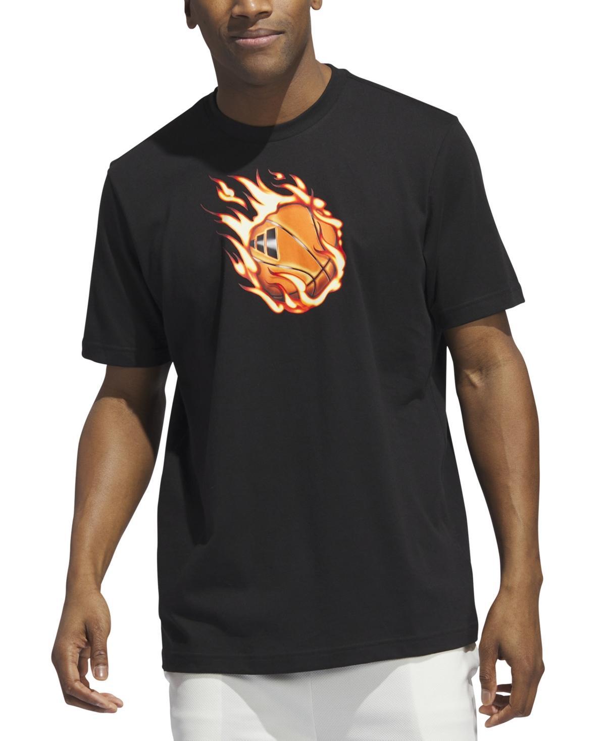 adidas Mens adidas On Fire Short Sleeve T-Shirt - Mens Product Image
