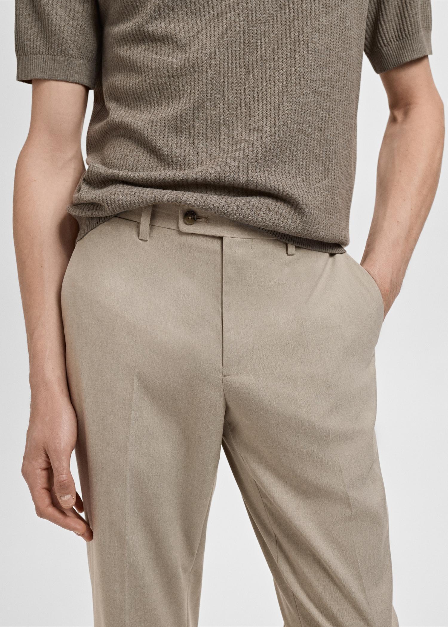 Monaco slim-fit suit pants - Men | MANGO USA Product Image