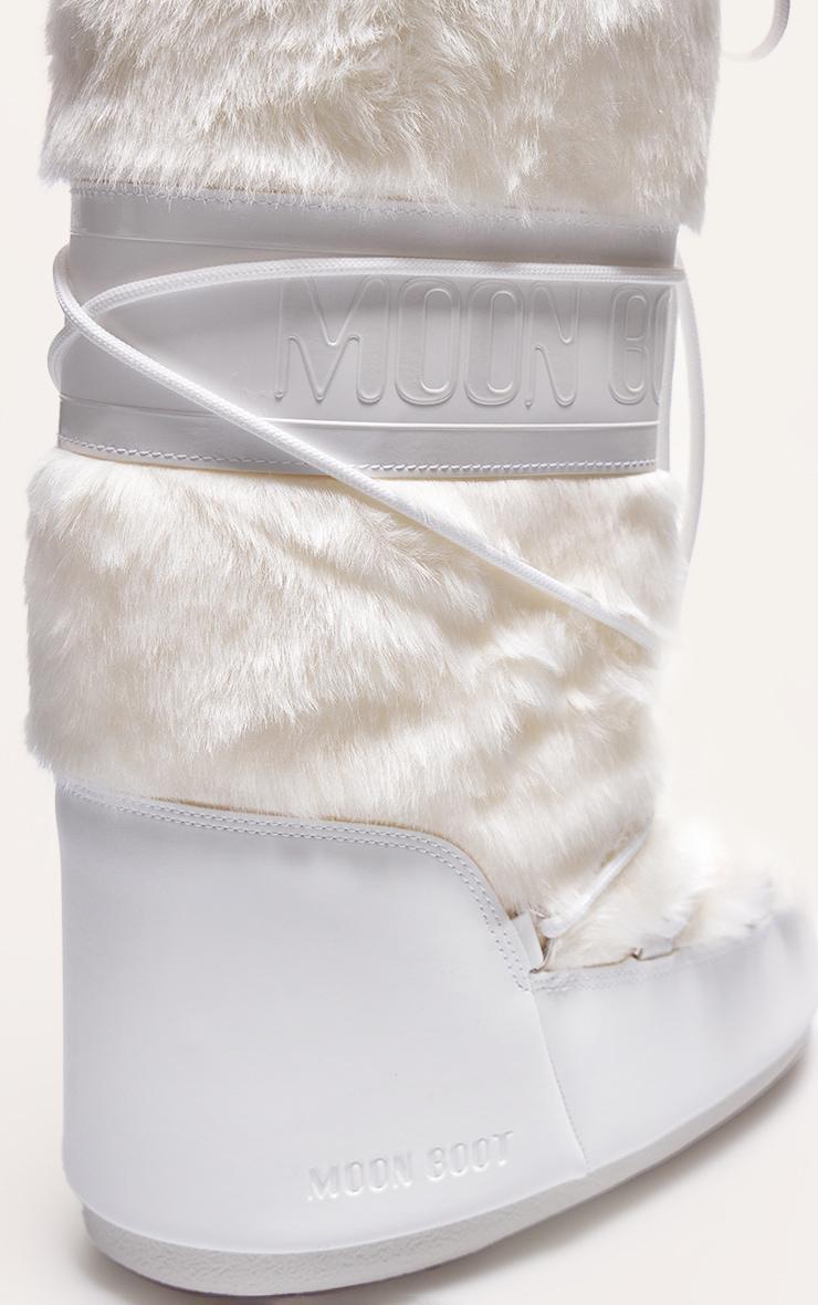 MOON BOOT White Icon Faux Fur Product Image