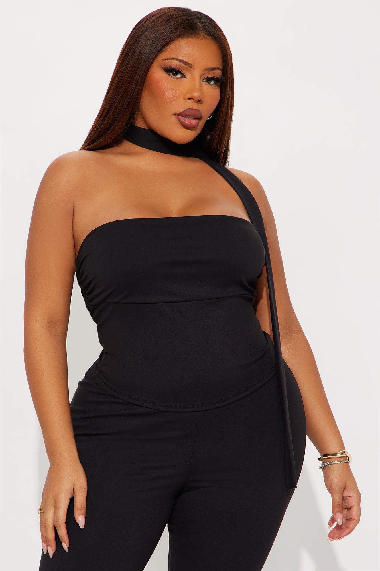 Ava 3 Piece Capri Set - Black Product Image