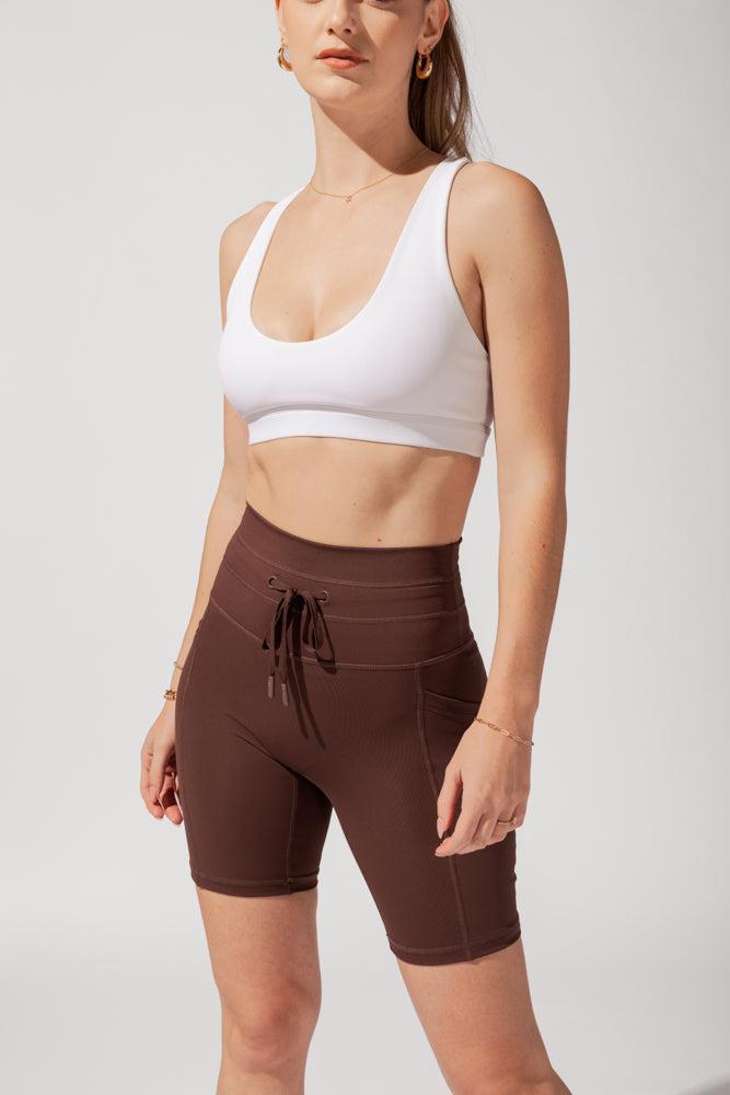 Cargo Biker Short with Pockets (Pet Hair Resistant) - Carob Product Image