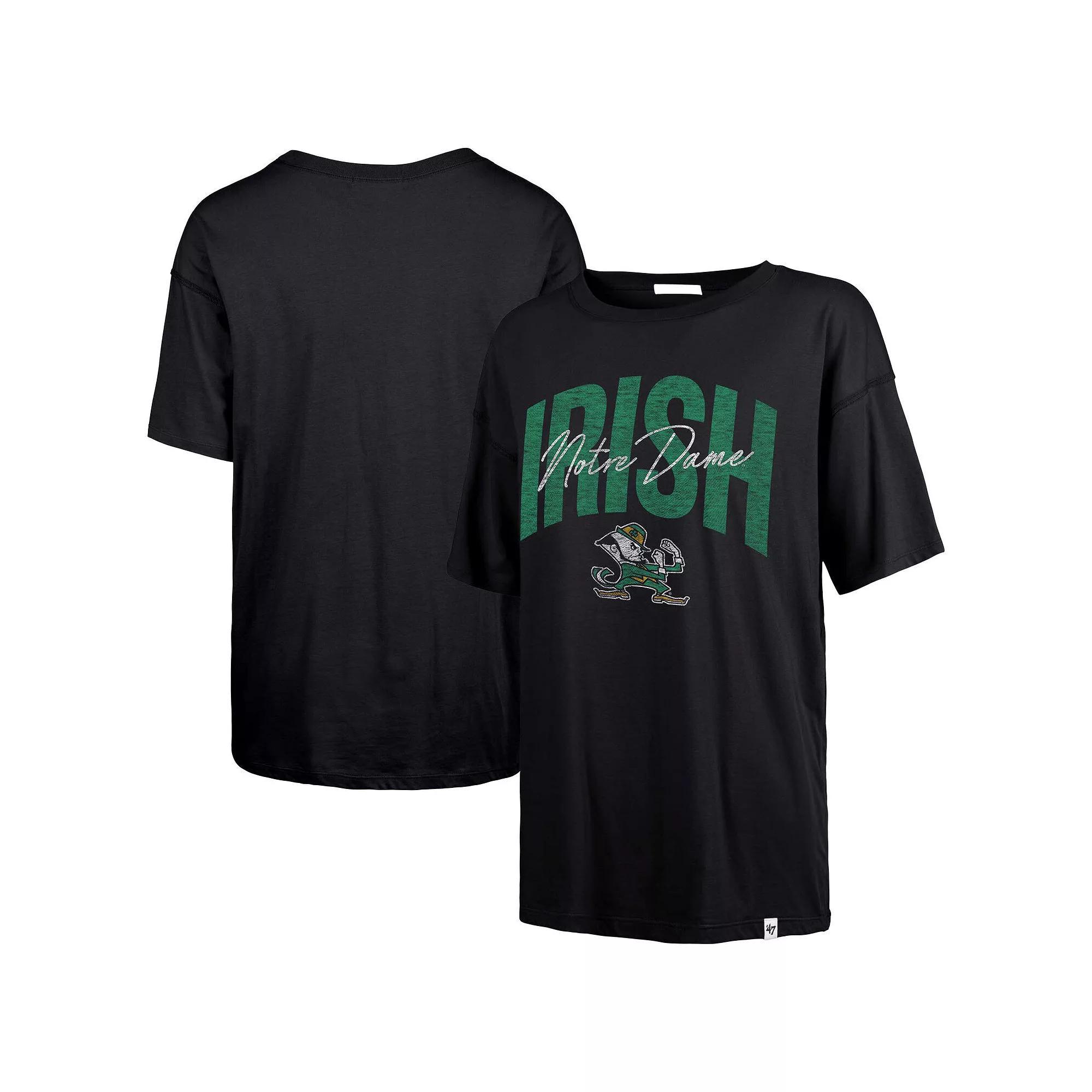 Women's '47  Navy Notre Dame Fighting Irish Muse Sadie T-Shirt, Size: Small, Blue Product Image