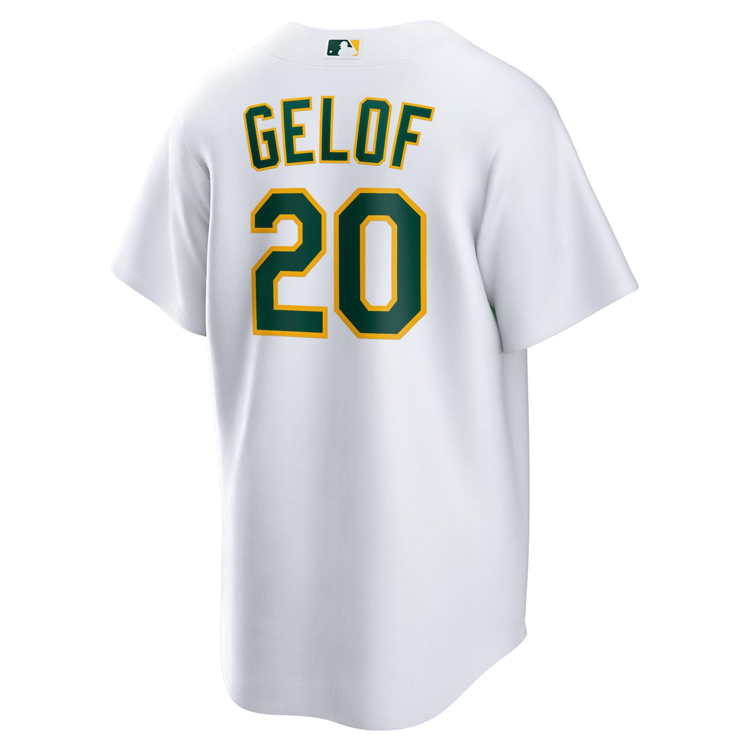 Men's Nike Zack Gelof White Oakland Athletics Home Replica Jersey, Size: Small Product Image