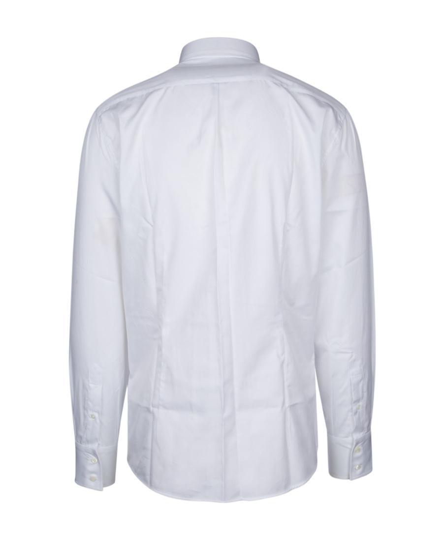 BRUNELLO CUCINELLI Long-sleeved Lapel Shirt In White Product Image