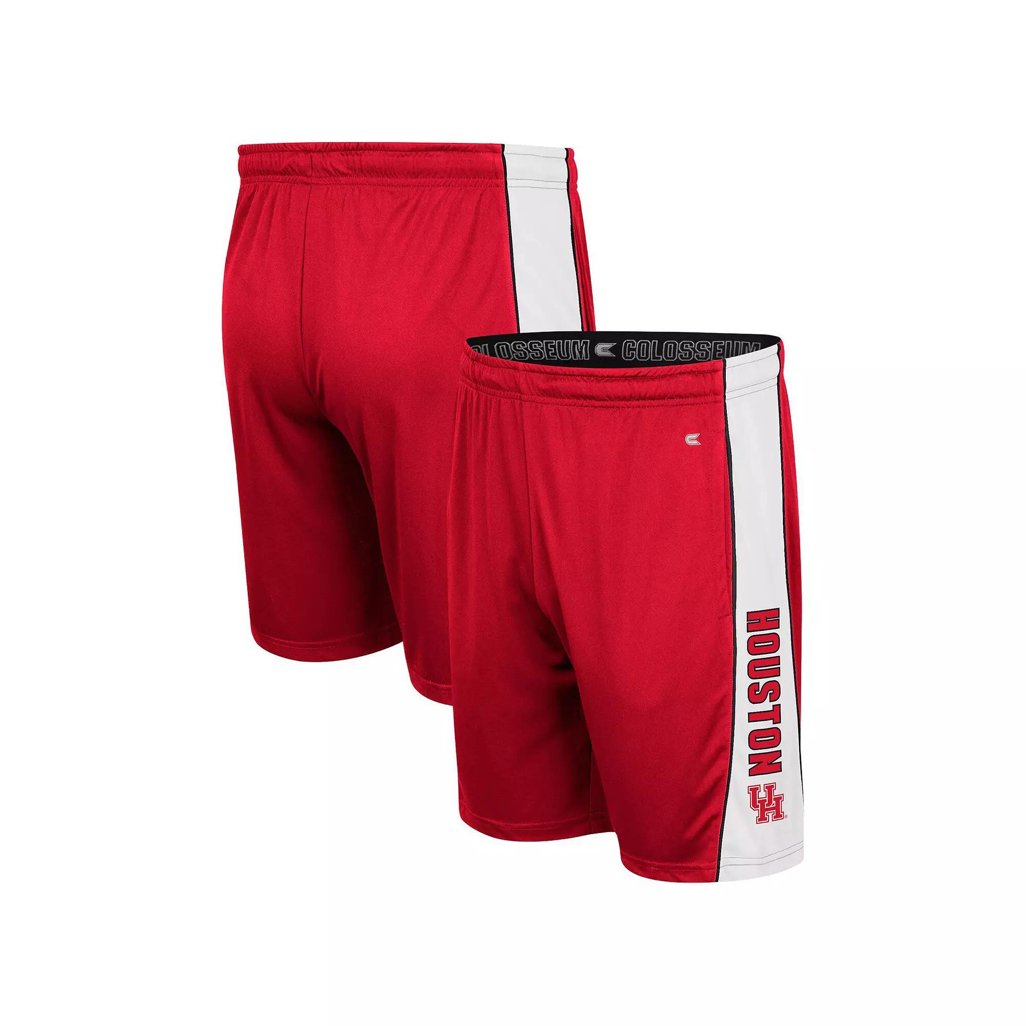 Men's Colosseum Red Houston Cougars Panel Shorts, Size: Small, Hou Red Product Image