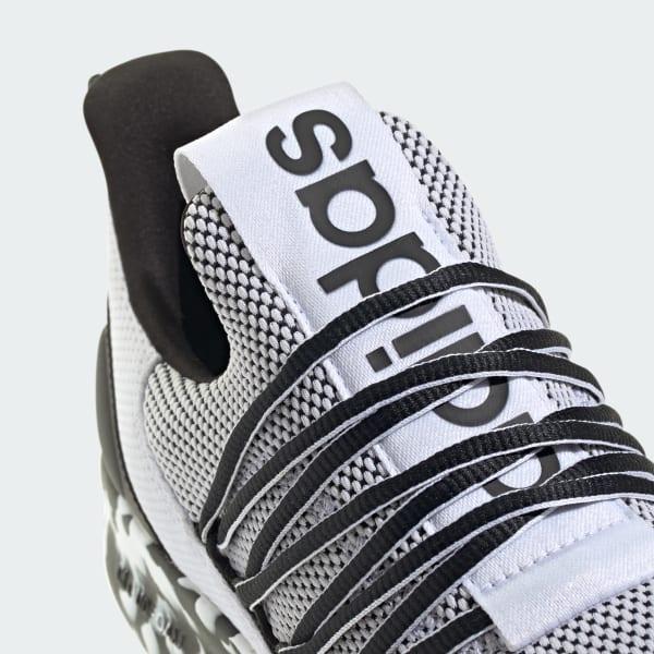 adidas Lite Racer Adapt 7.0 Men's Running Shoes, White Black Product Image