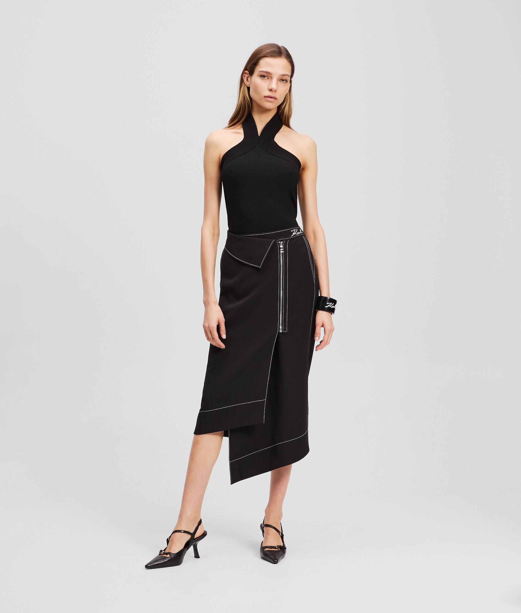 CONTRAST STITCH SKIRT Product Image