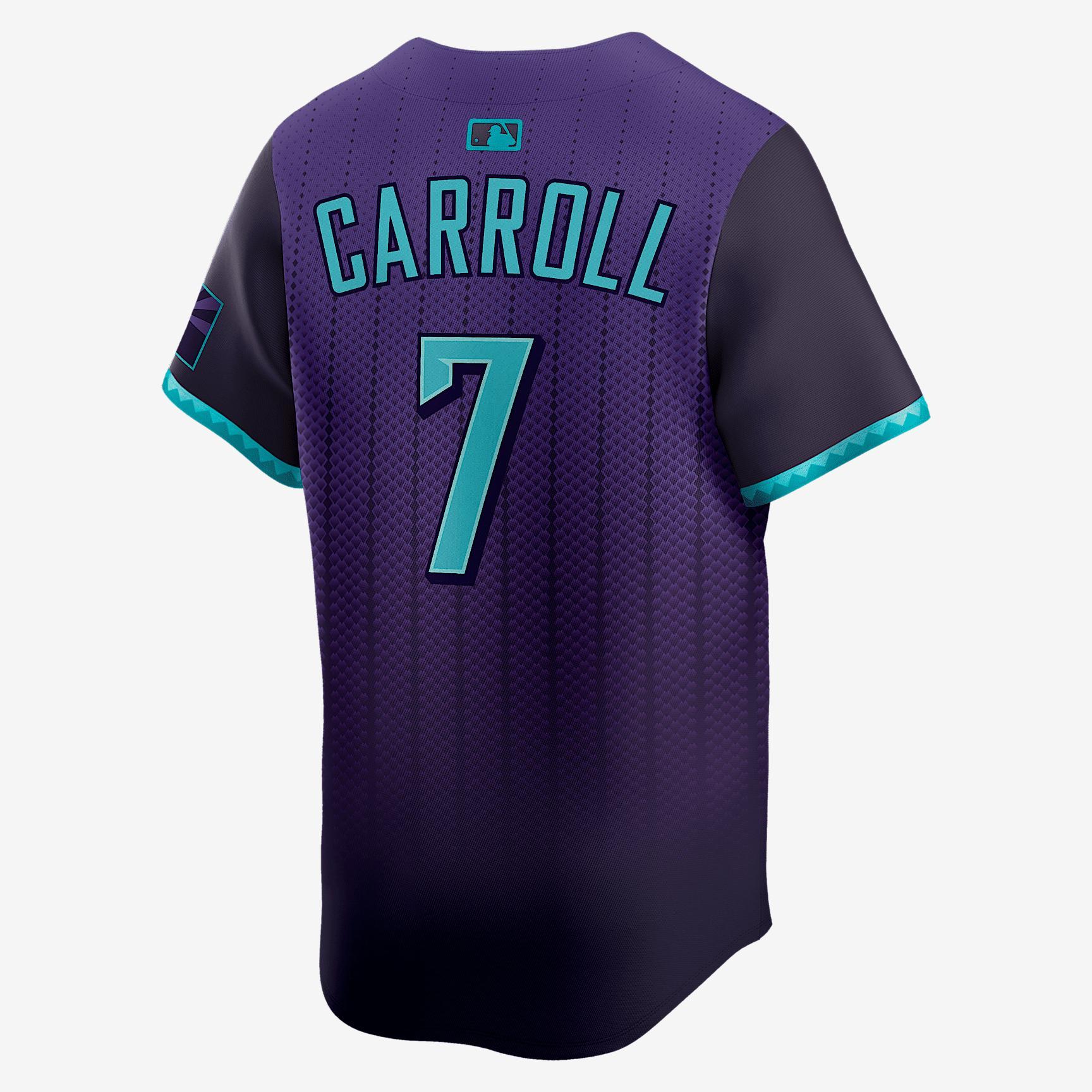 Corbin Carroll Arizona Diamondbacks City Connect Men’s Nike Dri-FIT ADV MLB Limited Jersey Product Image