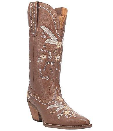 Dingo Full Bloom Women's Leather Western Boots, Size: 11, Black Product Image