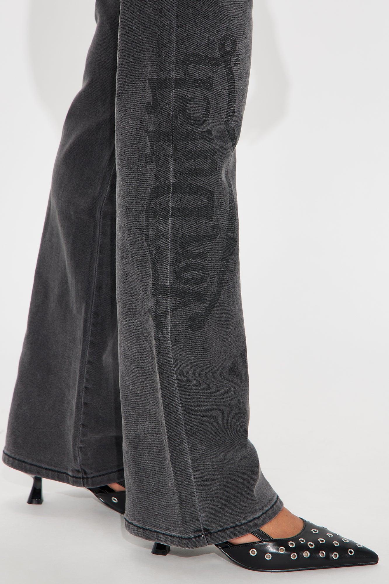 Von Dutch Originals Low Rise Bootcut Jeans - Black Wash Female Product Image