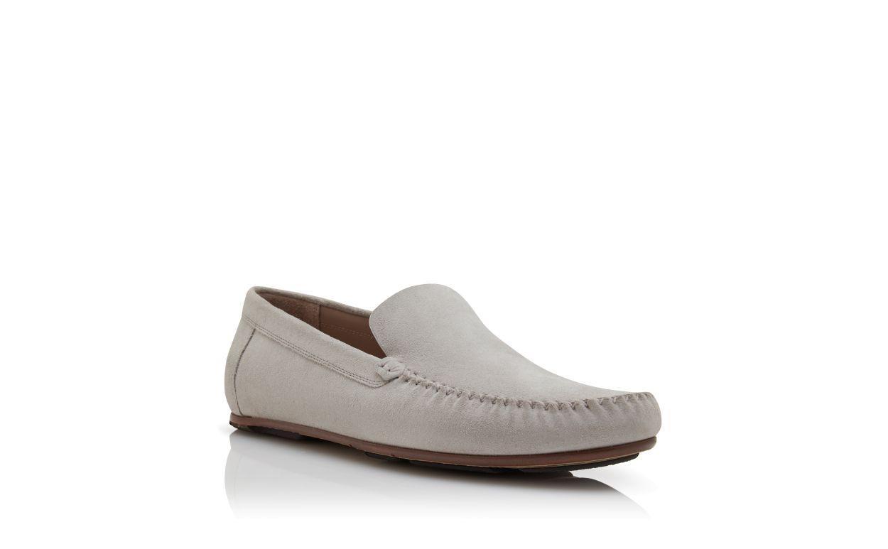 ALDER Light Grey Suede Slippers Product Image