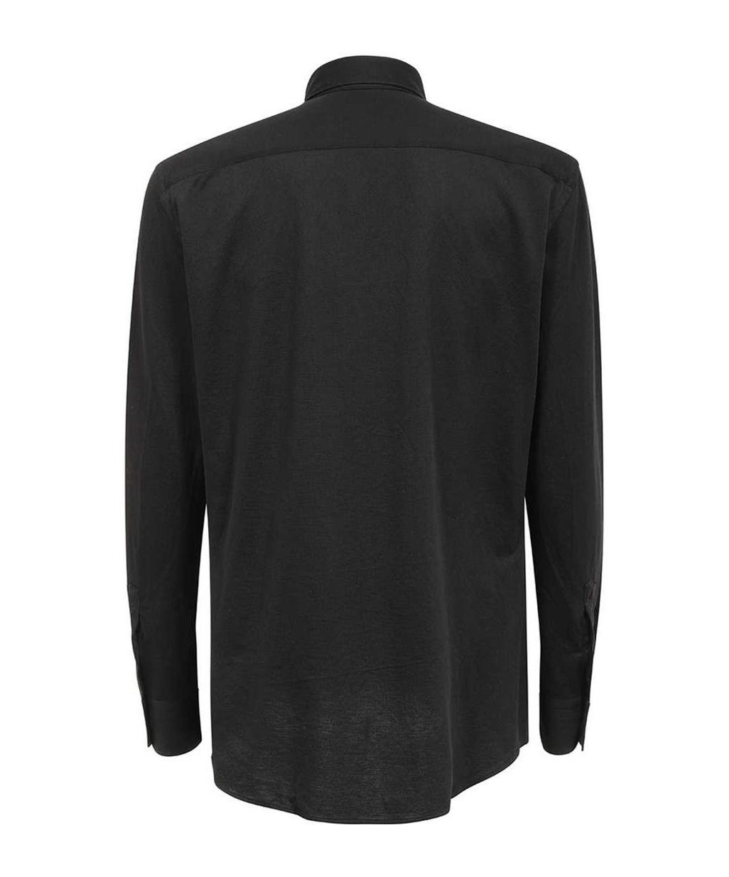 ZEGNA Long-sleeved Shirt In Black Product Image