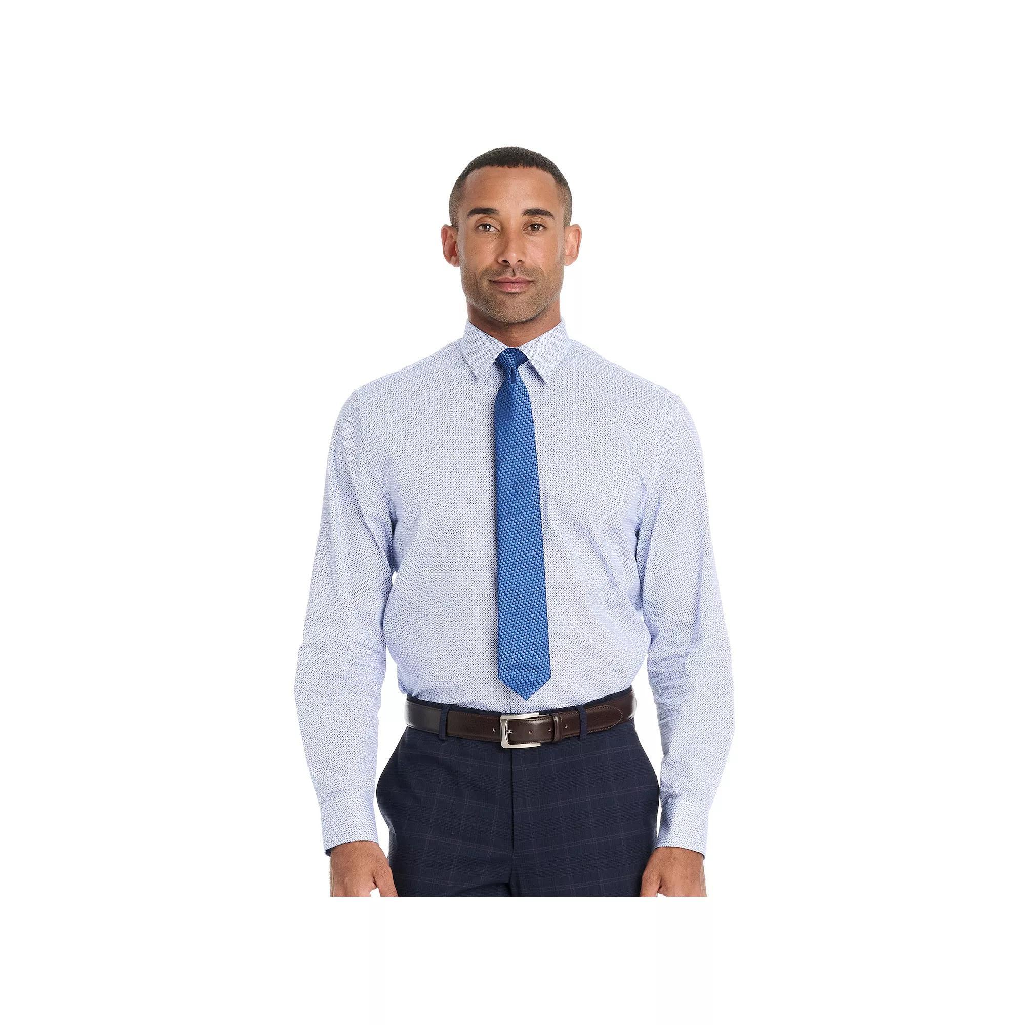 Mens Nick Graham Mosaic Dot Modern Fit Dress Shirt & Tie Set Product Image