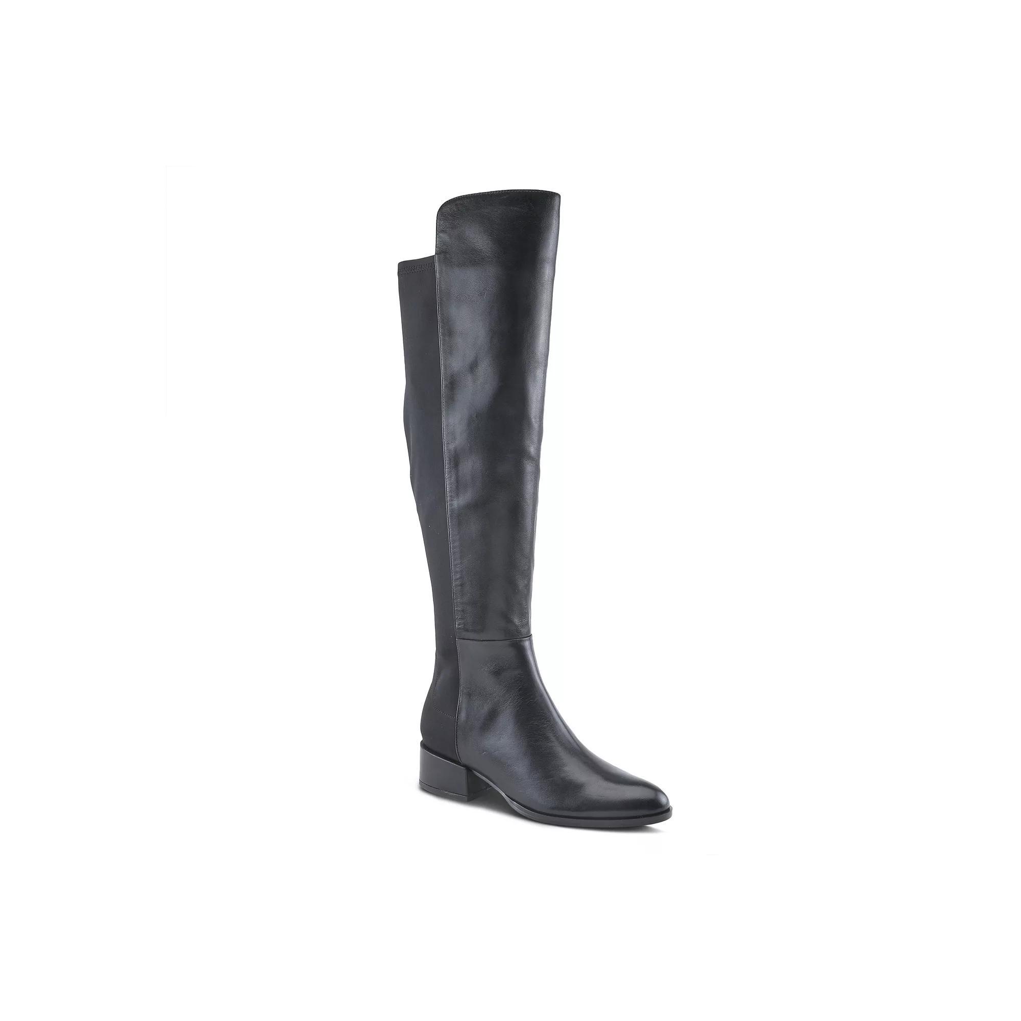 Spring Step Rider Women's Knee High Leather Boots, Size: 43, Black Product Image