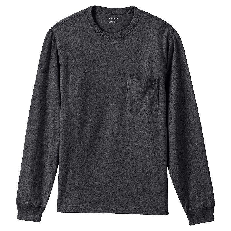 Men's Lands' End Super-T Pocket Tee, Size: XL, Blue Grey Product Image