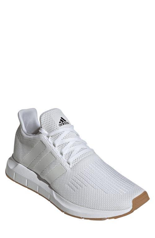adidas Swift Run 1.0 Men's Casual Running Shoes, Size: 9.5, White White Gum Product Image