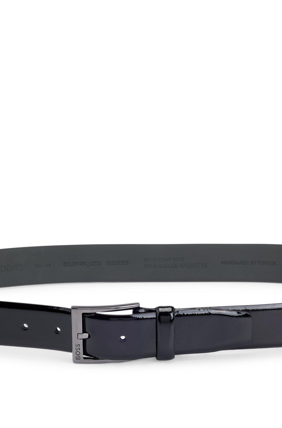 BOSS - Italian-made belt with branded buckle - Black Product Image