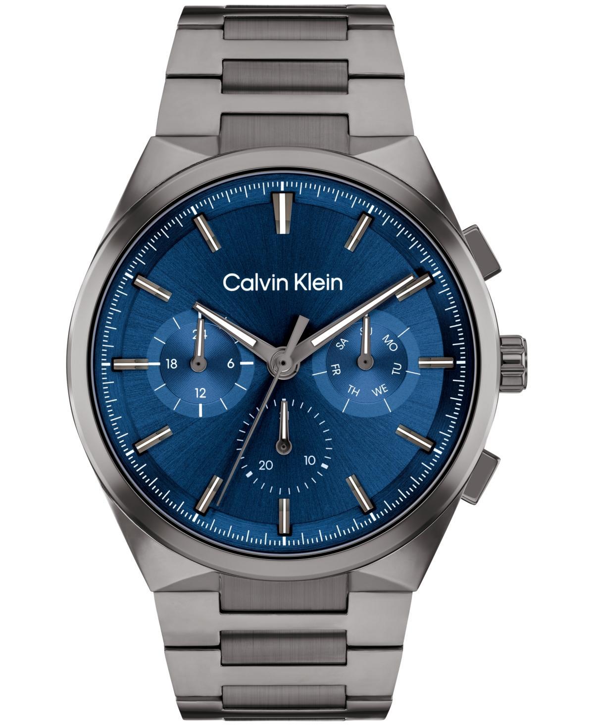Calvin Klein Mens Multifunction H-Link Bracelet Watch - Blue Product Image