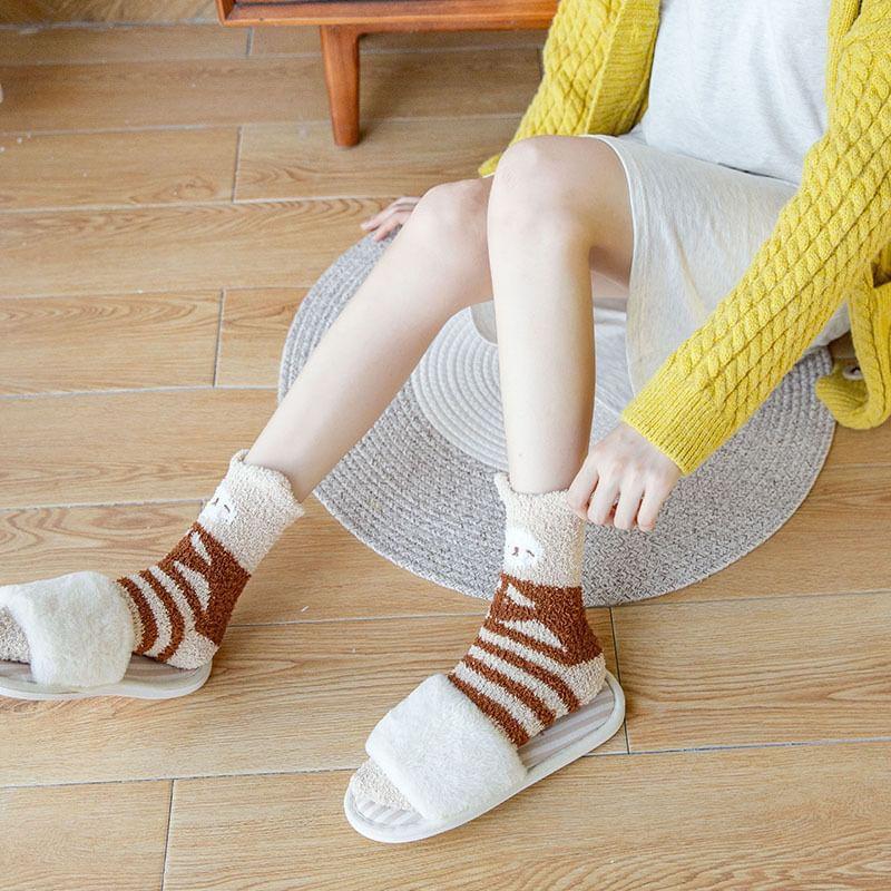 Cartoon Fleece Socks Product Image