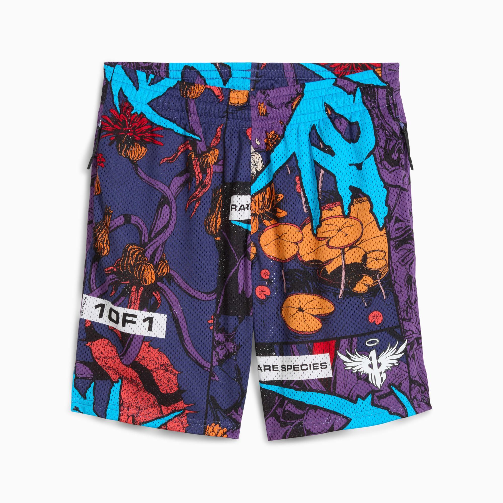 PUMA x LAMELO BALL Phoenix Men's Shorts in Blue Crystal/Aop Product Image