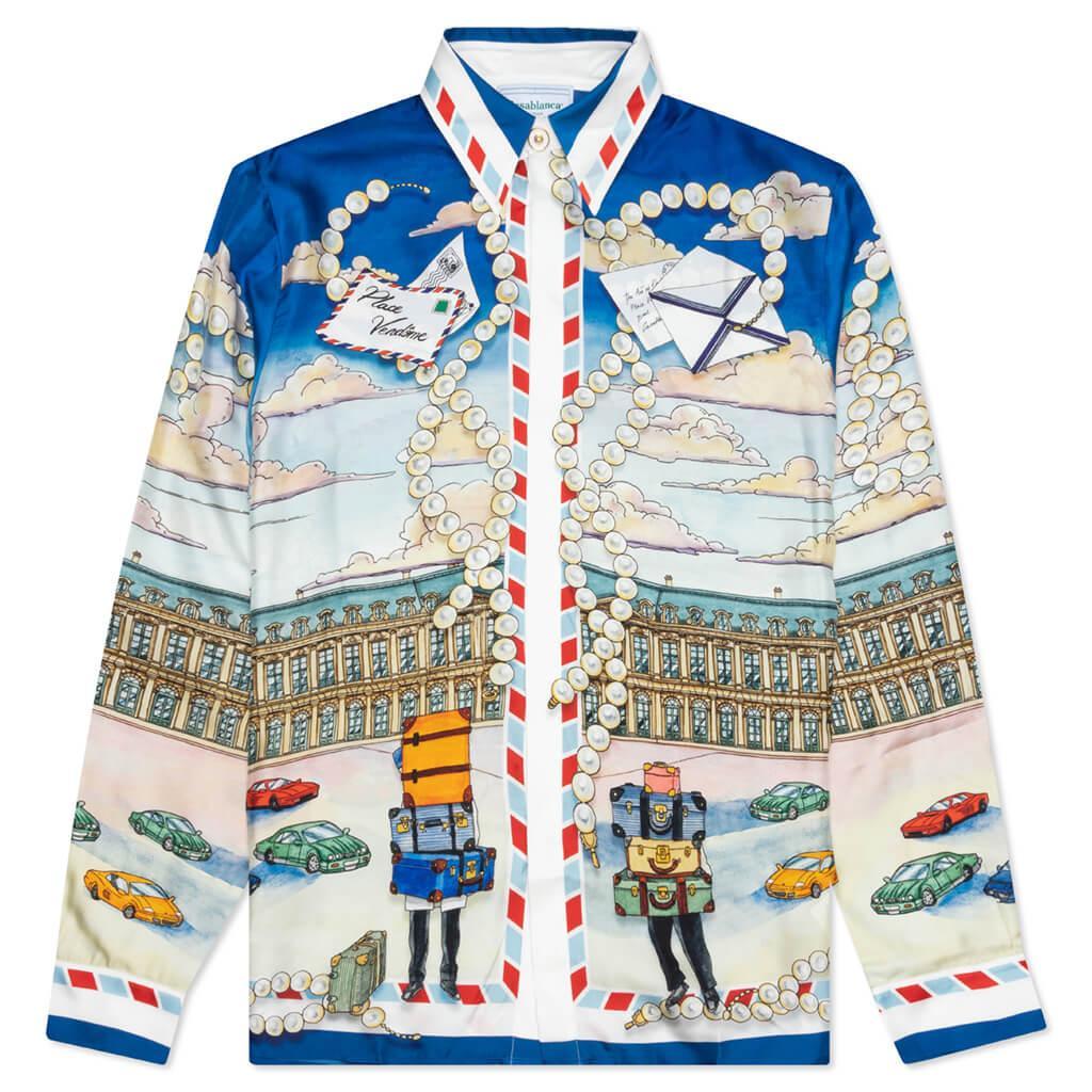 L/S Silk Shirt - Place Casa Male Product Image