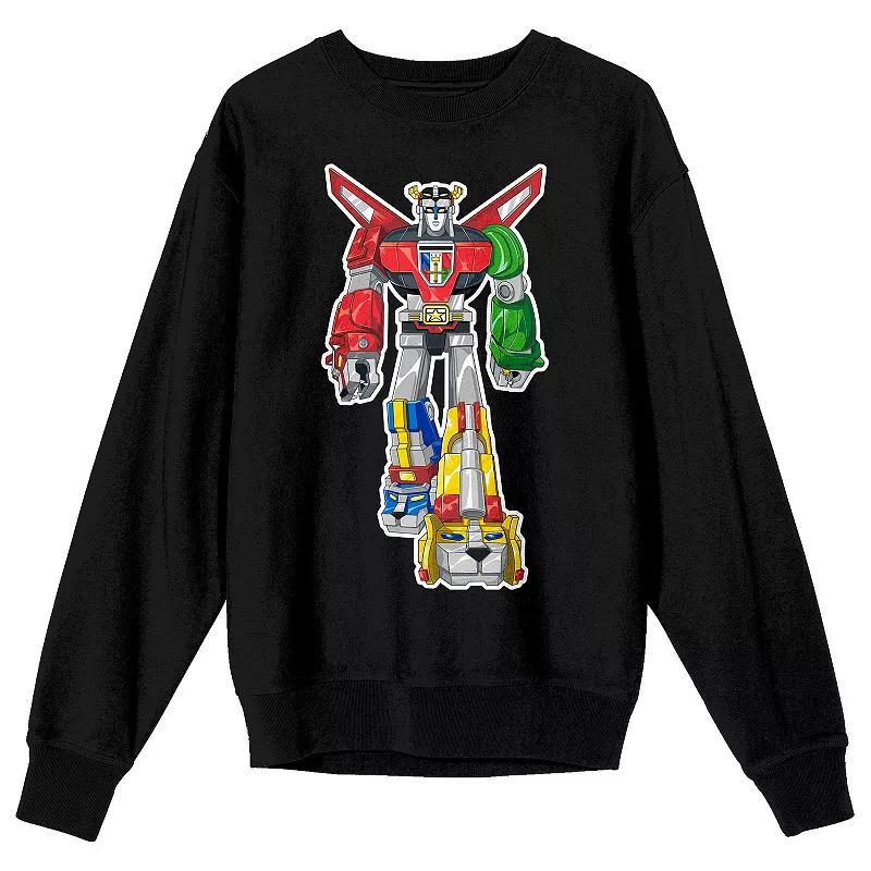 Men's Voltron Defender Long Sleeve Graphic Pullover, Size: Small, Black Product Image