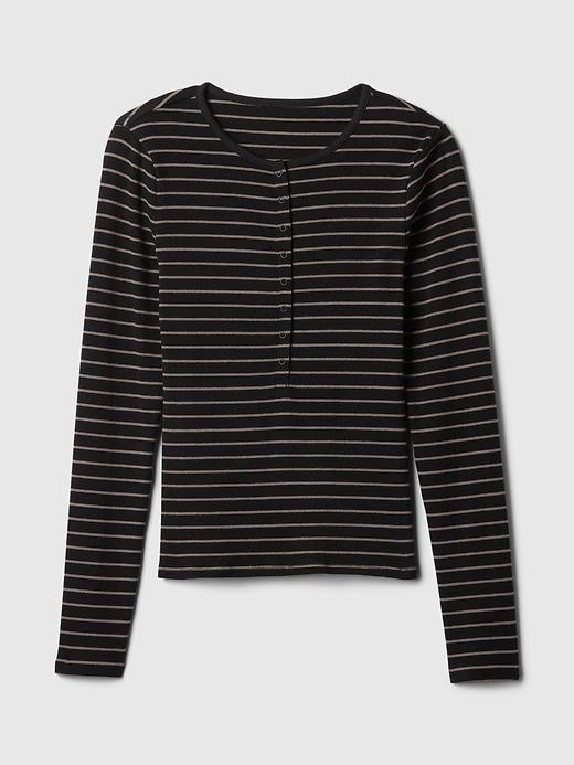 Modern Rib Henley T-Shirt Product Image