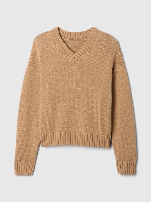 Oversized V-Neck Sweater Product Image