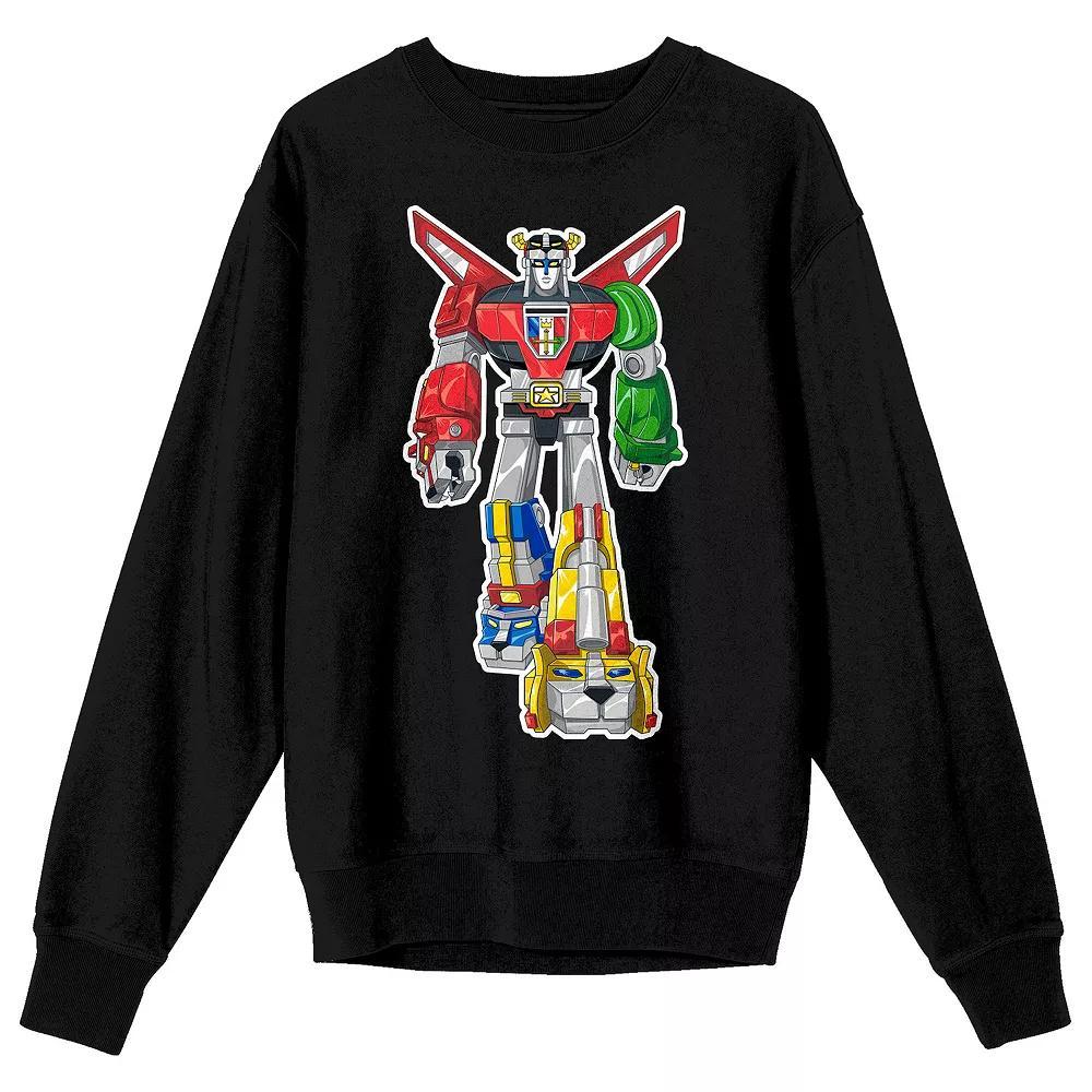 Men's Voltron Defender Long Sleeve Graphic Pullover, Size: Small, Black Product Image