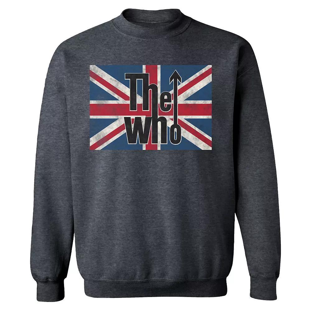 Mens The Who Union Jack Dark Sweatshirt Dark Grey Gray Product Image