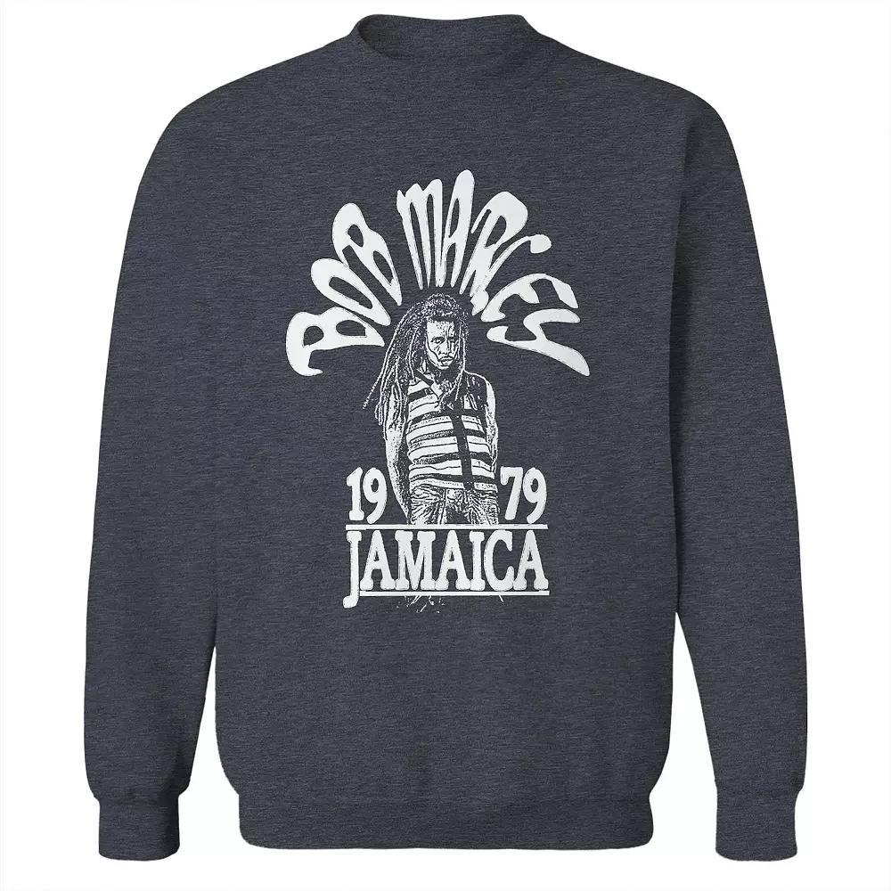 Junior's Bob Marley 1979 Jamaica Graphic Fleece Sweatshirt, Women's, Size: XXL, Dark Grey Product Image