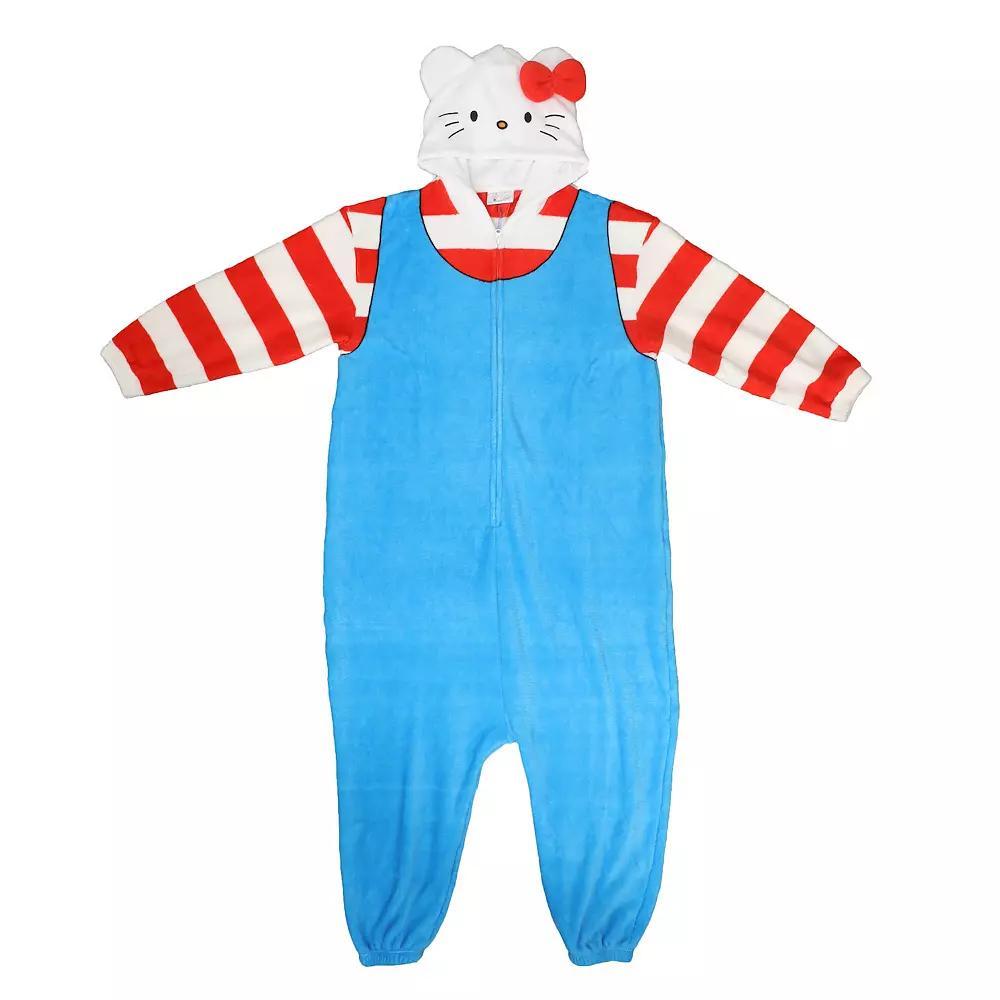 Adult Hello Kitty Union Suit, Men's, Size: XL, Blue Product Image