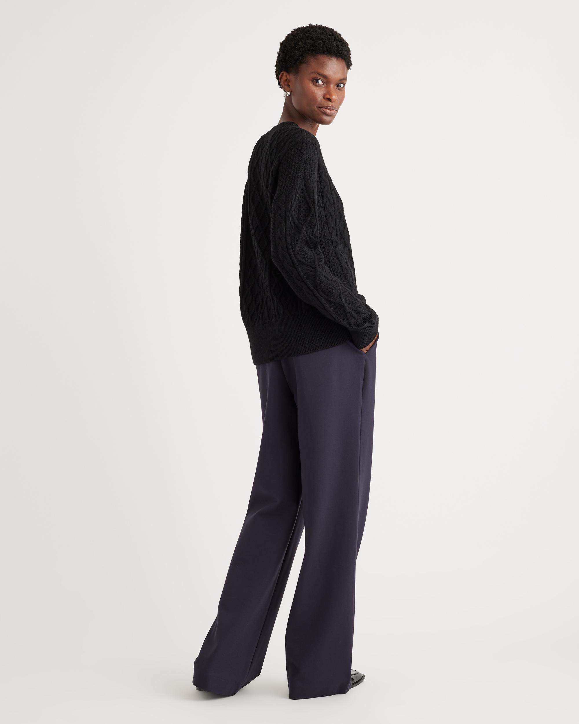 Quince | Women's Australian Merino Wool Cable Sweater Size XS Product Image