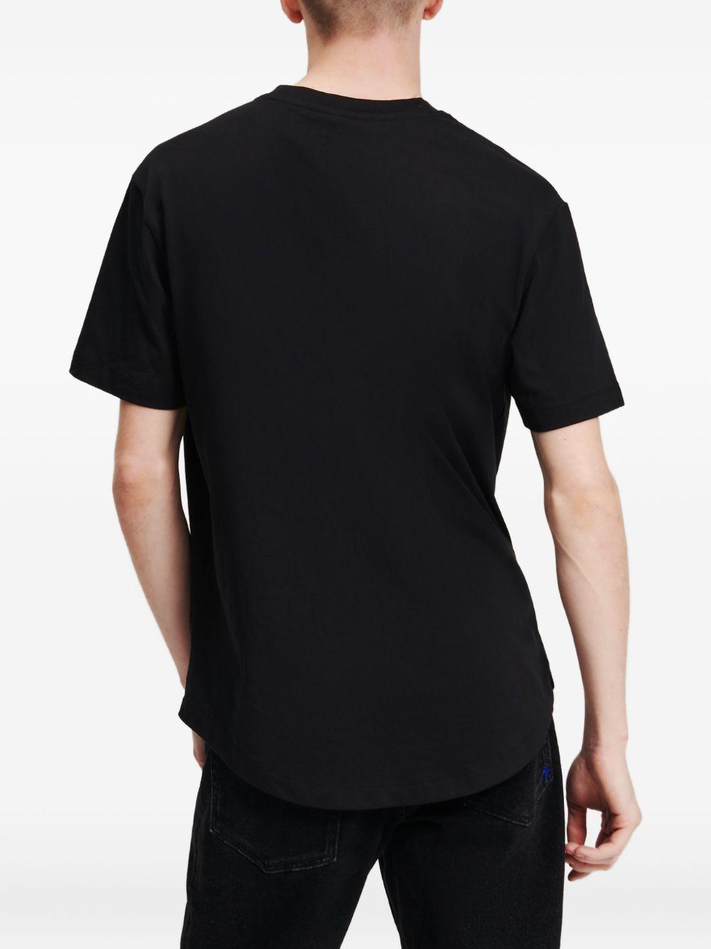 curved-hem T-shirt Product Image