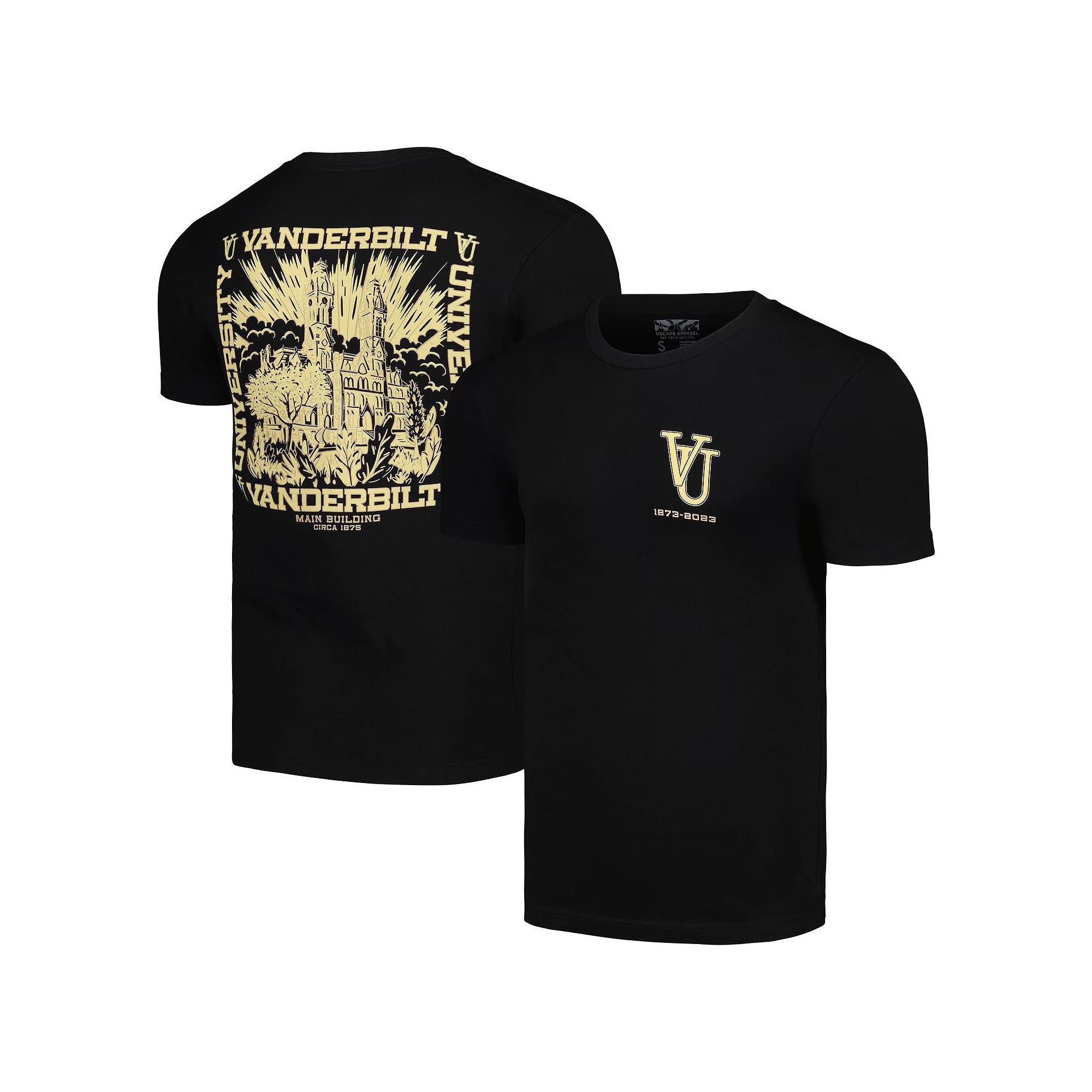 Men's Uscape Apparel Black Vanderbilt Commodores 150th Anniversary T-Shirt, Size: Large Product Image