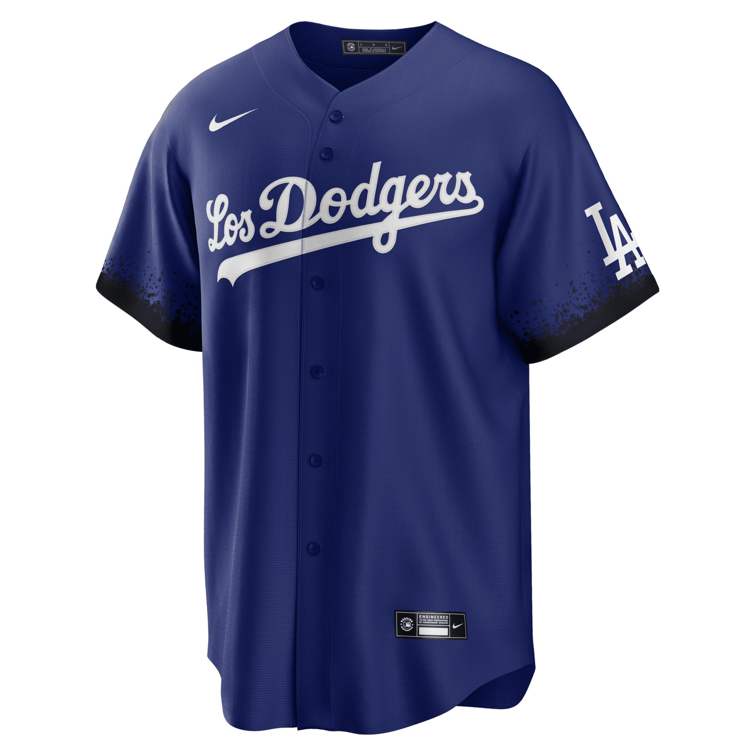 Men's Nike Jackie Robinson Royal Los Angeles Dodgers City Connect Replica Player Jersey, Size: Medium, Team Product Image