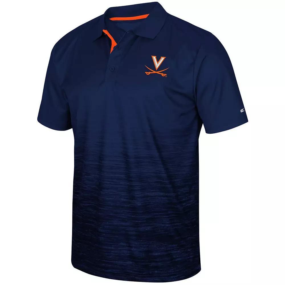 Men's Colosseum Navy Virginia Cavaliers Marshall Polo, Size: Small, Blue Product Image