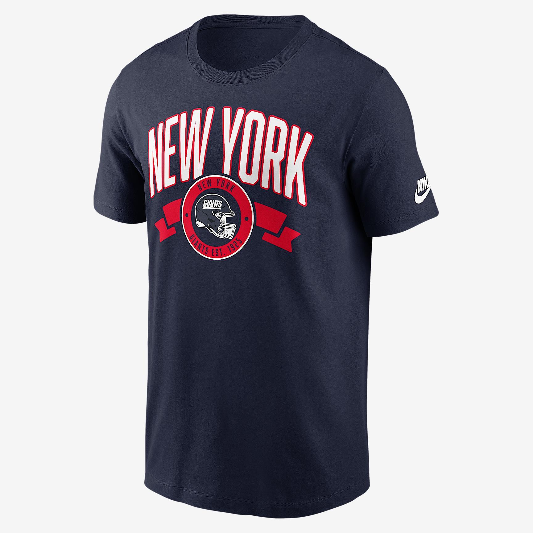 New York Giants Rewind Front And Back Hit Essential Nike Men's NFL T-Shirt Product Image