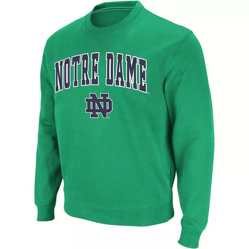 Men's Colosseum Charcoal Indiana Hoosiers Arch & Logo Crew Neck Sweatshirt, Size: Small Product Image